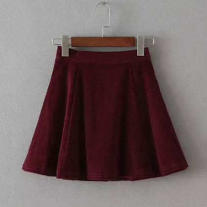 Button Front Skaters Skirt