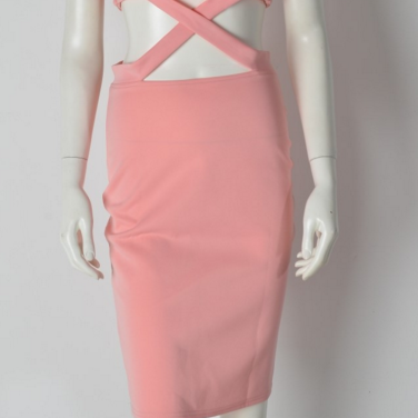 Sexy Pink Dress Cross Dress