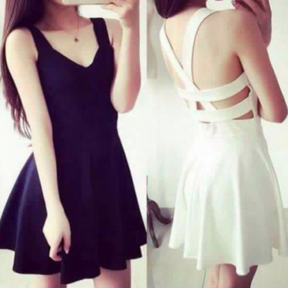 Black White Sexy Dress