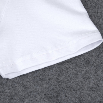 Cute White Short Sleeve Irregular Dress