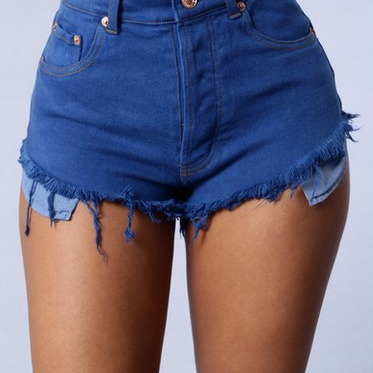 Color Do The Old Denim Shorts Casual Shorts