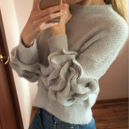 Loose Female Short Sweater