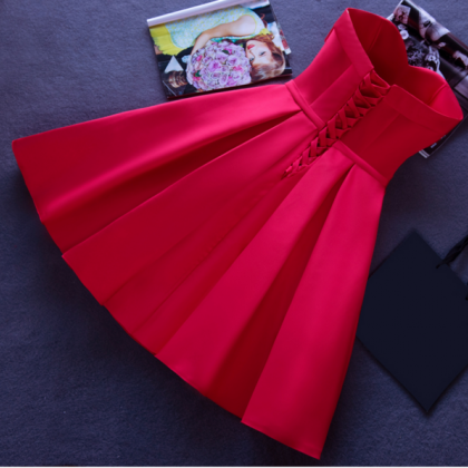 The Red Strapless Evening Dress Dress Dress Party..
