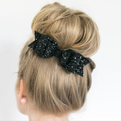 Large size gold bow hair hair clips