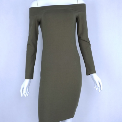 Autumn And Winter Long Sleeve Dresses Sexy Off..