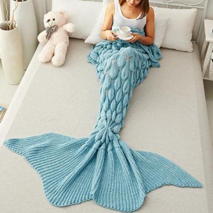 Mermaid Party To Be Adored Blanket Scales Shape..