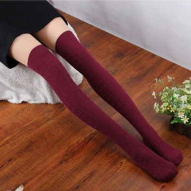 Autumn And Winter Socks Knees Cotton Stockings..