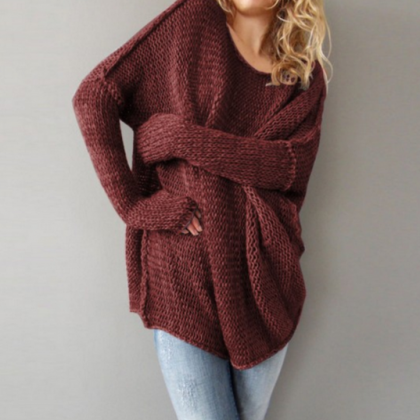 Winter Sweater With Long Sleeves Sweater