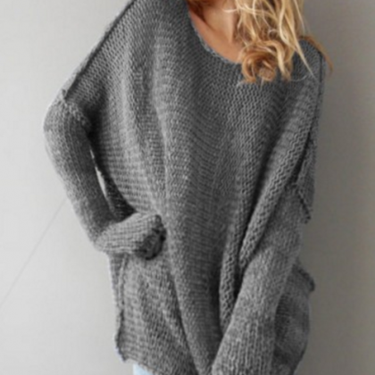 Winter Sweater With Long Sleeves Sweater