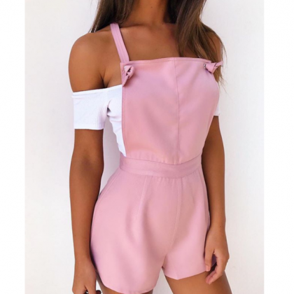 Casual Strap Shorts - Double Shoulder With Candy..