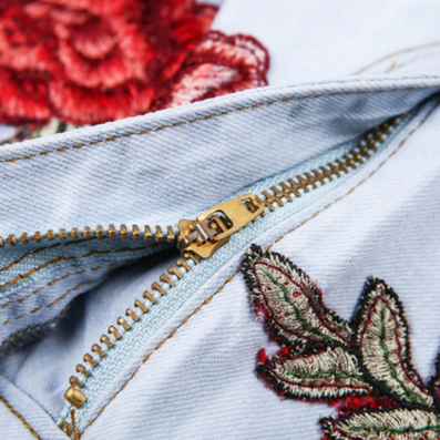 Summer Women's Flowers Embroidered..