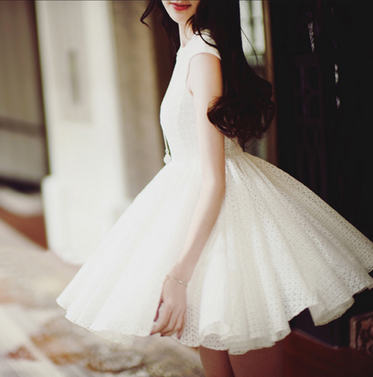 Summer Dress Small Dress Sleeveless Was Thin Poncho Skirt Lace Princess Dress