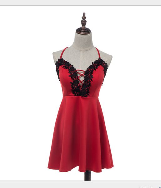 New V-neck harness dress New V-neck harness dress