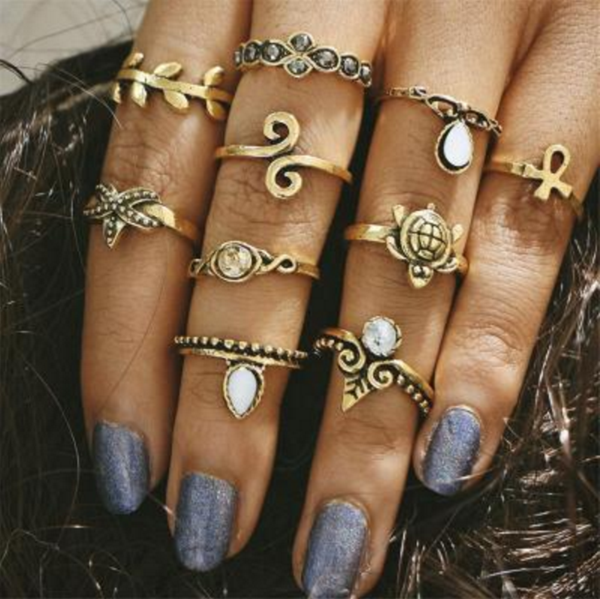 Fashion Blue Gift Shiny Stylish Jewelry Gemstone Diamonds Twisted Ring