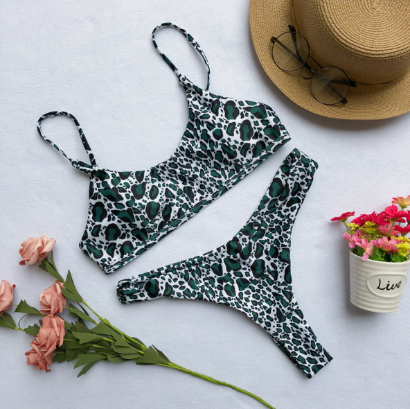 Leopard Print Bikini Brand- Fission Swimsuit Fabrics