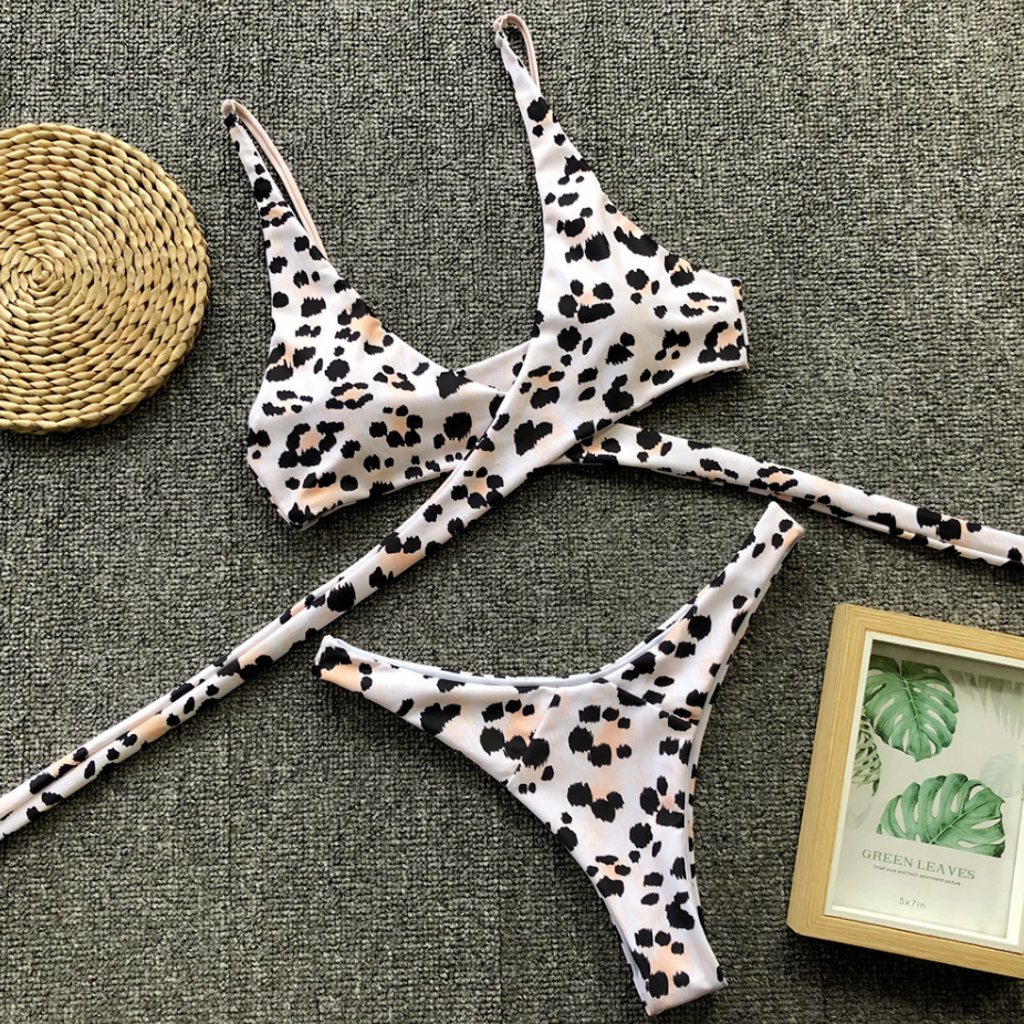 2019 Explosion Models Ladies Split Swimsuit Sexy Leopard Print Bikini