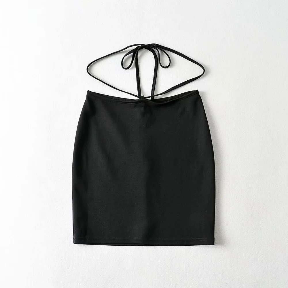 Dress Sexy Waist Tied Skirt 2021 Elastic Lace Up Skirt