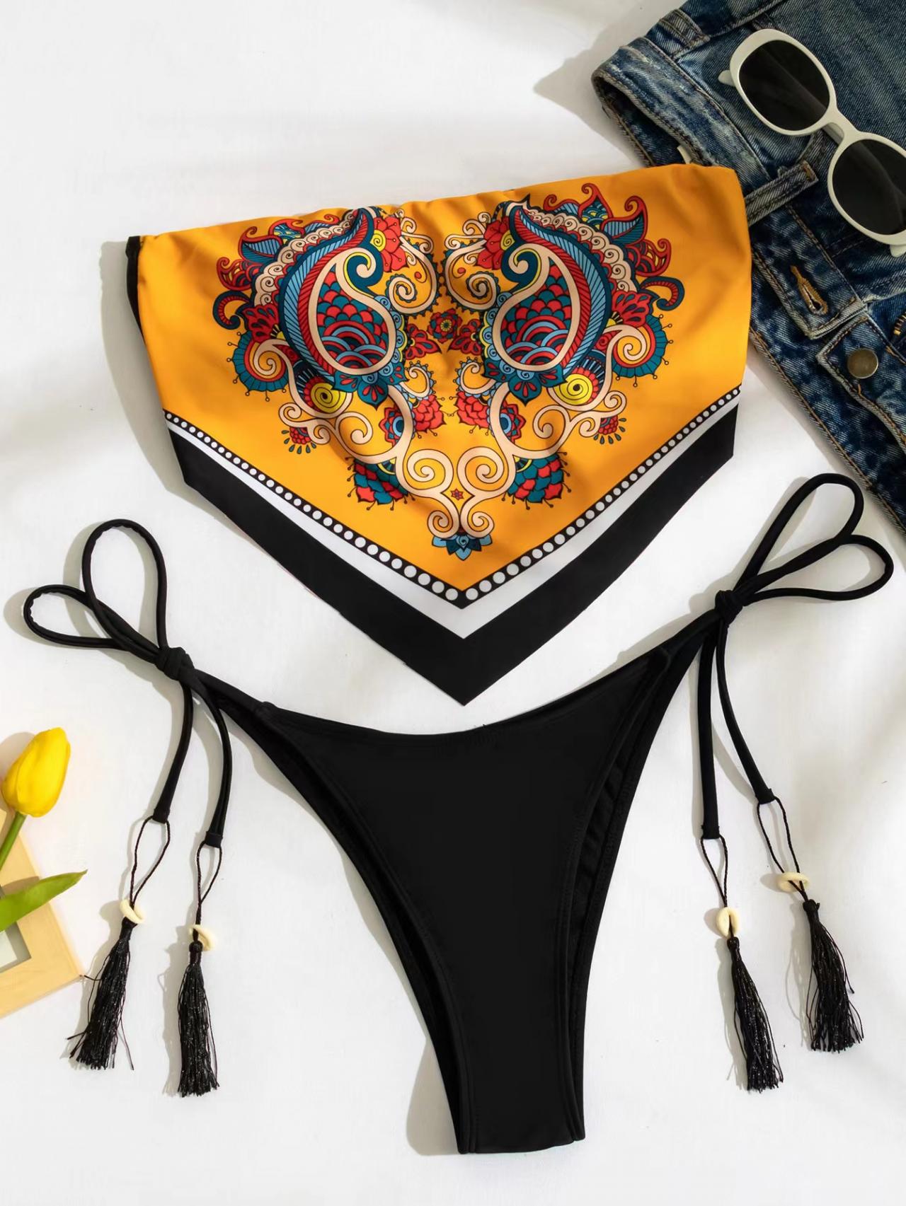 SET: Black String Bikini – Belly