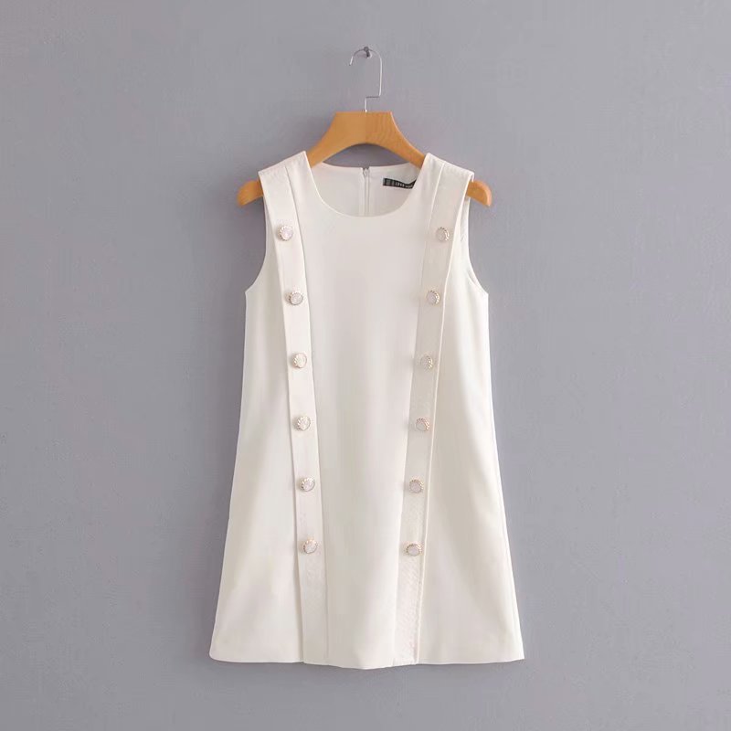 Spring And Summer Women's Wholesale Double-breasted Vest Skirt Vest
