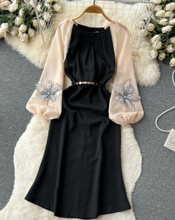 chinese dress ladies Amazon.com: Women Lantern Sleeve Sheer Mesh Polka Dot Dresses Lace Flowy  Ruffle Maxi Dress with Slit : Clothing, Shoes & Jewelry main image 1