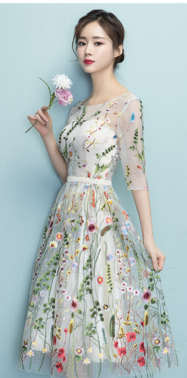 Aliexpress Dress 2023 Lace Slimming Banquet Evening Dress Temperament Host Dress Female