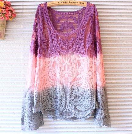 Cute Lace Blouse For Girls