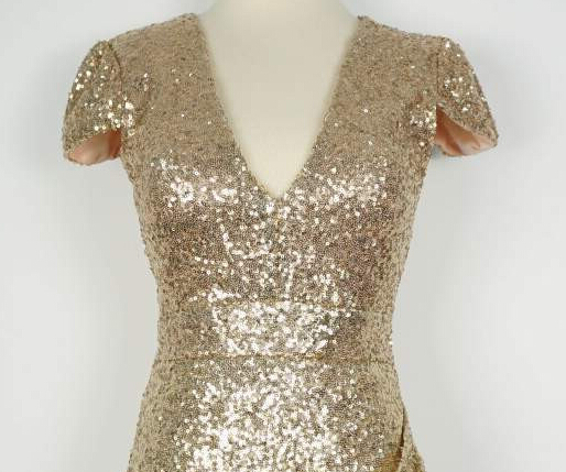 Golden Shining Sequins Dress
