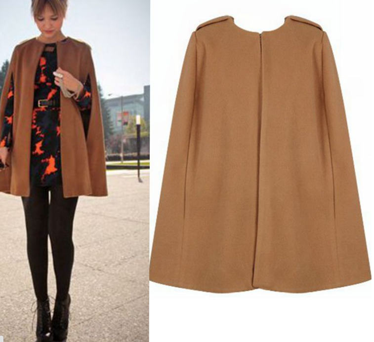 womens cape shawl coat