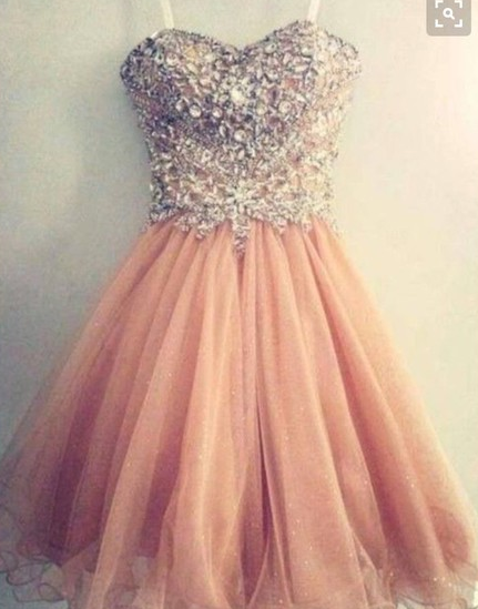 Cute Full Rhinestone Dress