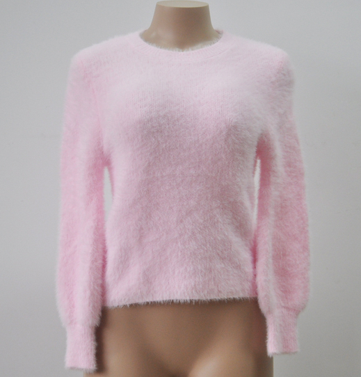 4 Color T-shirt Sexy Female Plush Long Sleeved Sweater