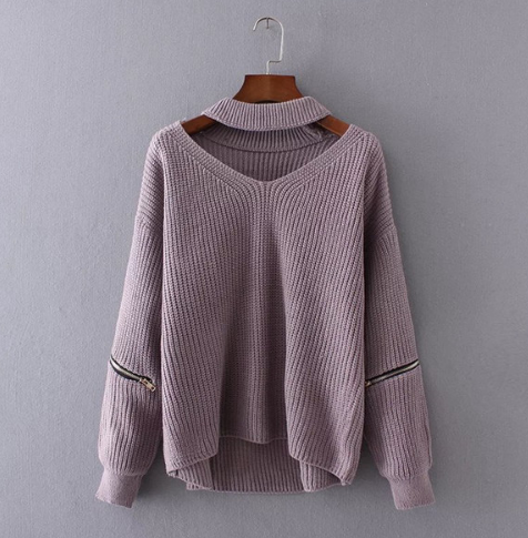 Autumn And Winter Sexy V-neck Sweater