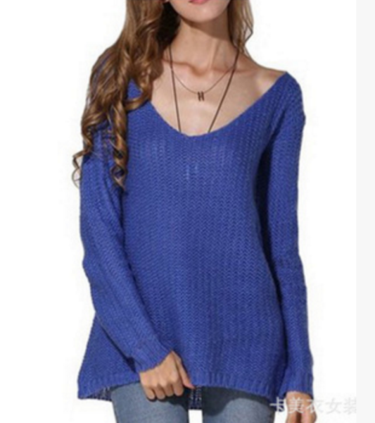 The Autumn And Winter Women 's Long - Sleeved Sweater