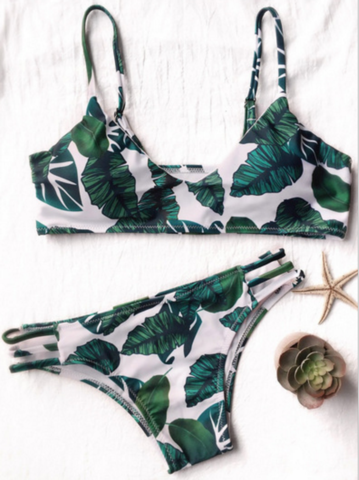 Leaf Section Of The Body Bikini Fashion Swimsuit Swimsuit Printing