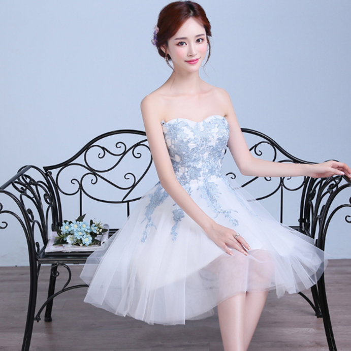 Short Bridesmaid Dress - Lace Small Dress - The Birthday Party Dress Bridesmaid Dress