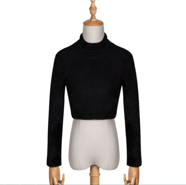 Spring Women 's Long - Sleeved Self - Fashioned Sets Of The First Half - Collar High - Necked Solid Color Sweater