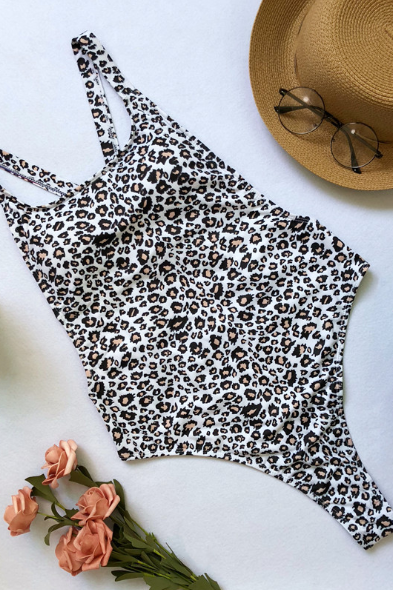 Leopard Print One-piece Bikini Sexy Swimsuit