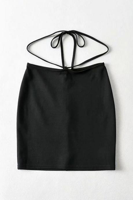 Dress sexy waist tied skirt 2021 new elastic lace up skirt
