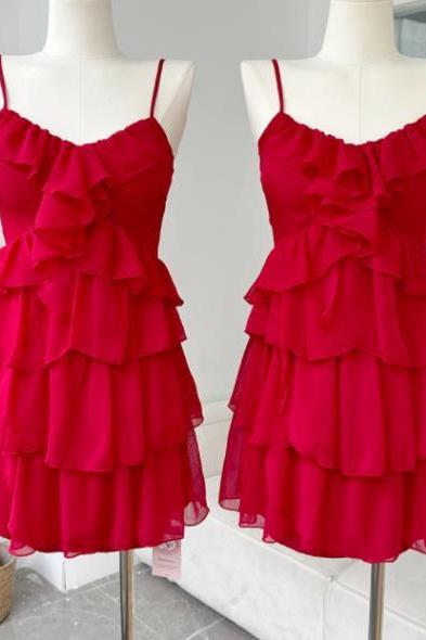 Shown White Little Red Dress Sling Dress Spring/summer Short Skirt For Women