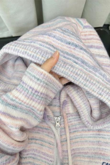 Autumn And Winter Design Sense Small Lazy Knit Cardigan Coat