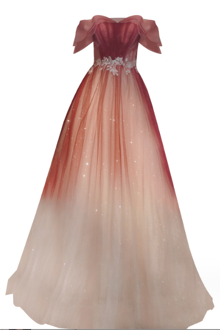 Wine Red Toast Bride 2023 Banquet Temperament Wedding Dress Slimming One-shoulder Evening Dress