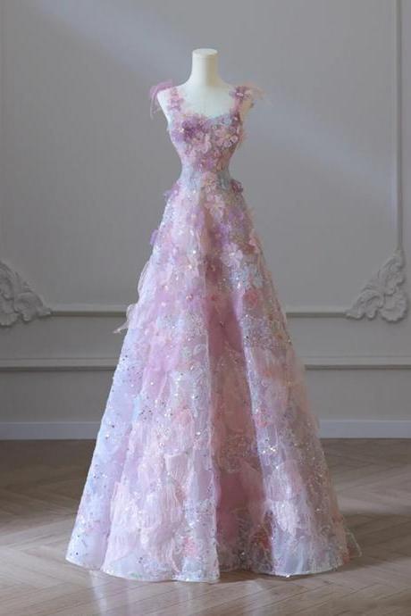 Purple Evening Dress 2024 High Definition Light Luxury Dress Host Small Banquet Luxury Bride Toast Dress