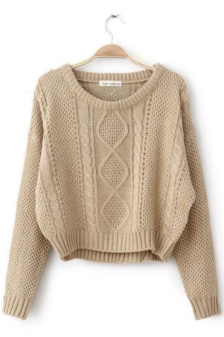 Fashion Short Woven Sweaters