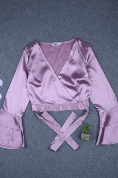 Lotus Leaf Lace Cardigan Shirt Top Blouse