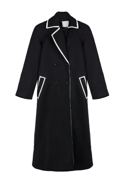 Fall new classic suit to receive the waist long - sleeved long section of fashion coat female windbreaker