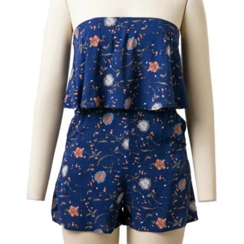 Off The Shoulder Long Sleeve Romper main image 0
