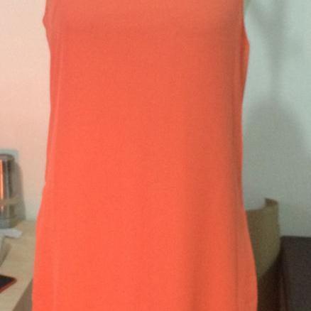 Cute Orange Bow Back Dress