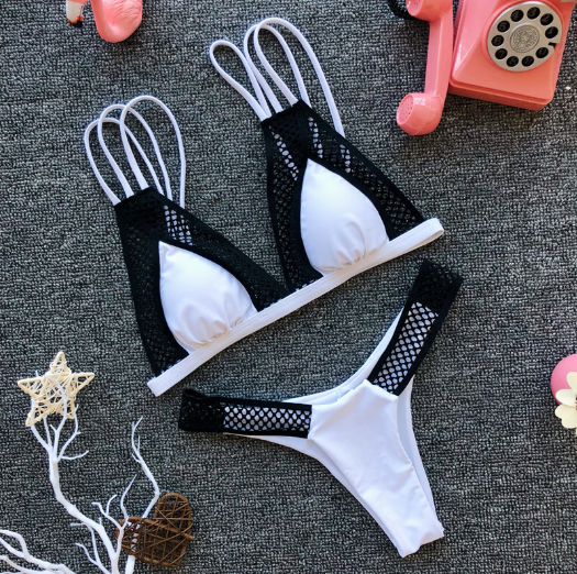 High-Waisted Gauze Sexy Swimsuit