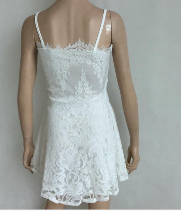 On Sale no return no refundSale Lace Simple Sexy Short Evening Dresses Knee-Length LA6449 main image 1